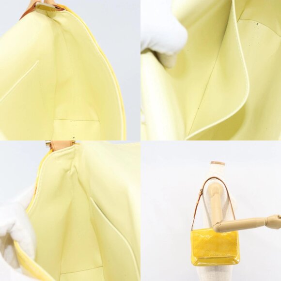 LOUIS VUITTON Monogram Vernis Thompson Street Bag Lime Yellow M91071 Auth gh1370 - Picture 16 of 16